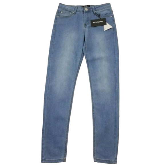 KIM ~PrettyLittleThing ~Women's Size 4(US) 8(UK)~Blue Slim Leg Stretch Jeans NWT - Picture 5 of 12